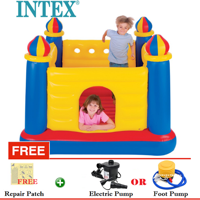 Intex Playhouse Jump-O-Lene – Castello Gonfiabile Con Torri E Rete, 174×174×112 Cm, Per Bambini 3-6 Anni, Max 54 Kg - Foto 2