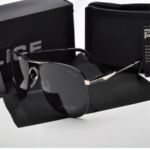 New polarized sunglasses mens aviator sunglasses metal frame premium sense driving fishing HD glasses outdoor UV protection