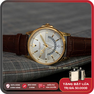 Đồng hồ Nam Sunrise DM1116SWA FULL BOX  Thẻ bảo hành 3 năm Kính Sapphire Chống xước  Chống nước Dây Da Cao Cấp