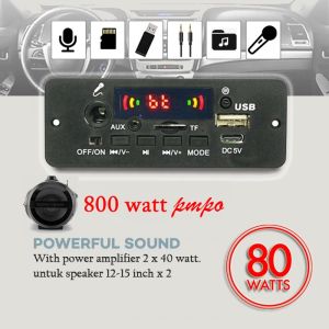 135b MP3 PLAYER KARAOKE POWER AMPLI AMPLIFIER BLUETOOTH 2X40 WATT
