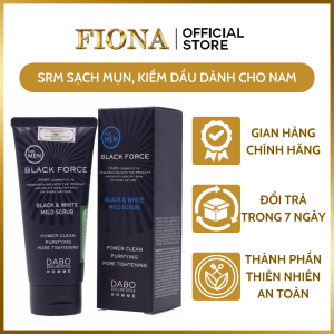 Sữa Rửa Mặt Nam Dabo Black Force Than Hoạt Tính Ngăn Ngừa Mụn Trắng Da Hàn Quốc (120ml) – Hàng Chính Hãng