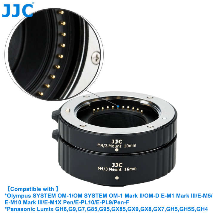 Mark Iii Lumix M1 JJC 4/3 Auto Focus Macro Extension Tube Set For - Main Image