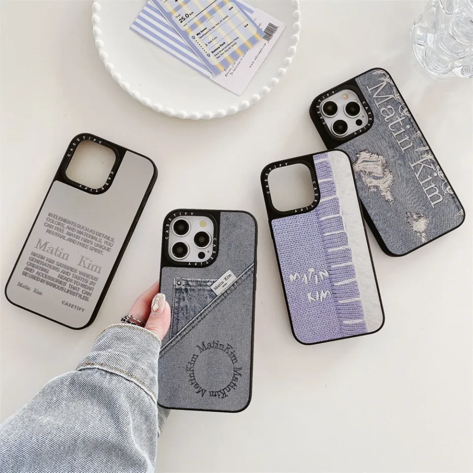 CASETiFY Matin Kim Denim Pattern Shockproof Mirror with