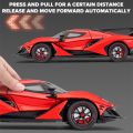 LEO 1:24 Apollo IE Supercar Diecast โมเดล รถอัลลอยด์รถยนต์ของเล่นคอลเลกชันของขวัญสําหรับเด็กชายสาว ของเล่นเด็ก. 