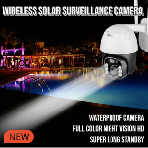 HD Outdoor CCTV Camera Wireless Solar Surveillance Camera Solar Battery Powered Video Surveillance Wireless Wifi Waterproof Camera