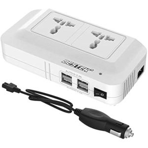 Ổ điện Ô Tô 12V sang 220V hãng BESTEK MRI2013NU 200W Power Inverter ( Max 250W )