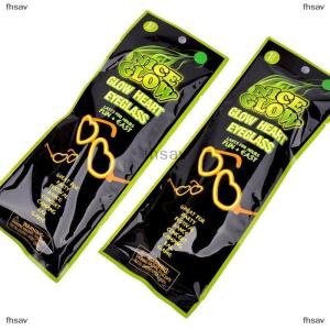 [COD] fhsav DIY Luminous Heart Eye Glasses Fluorescent Wear Glow Stick Neon Party Gift Adult Kids Birthday Wedding Bar Carnival