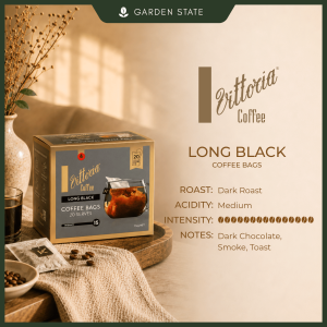 Vittoria Coffee Bags - Espresso & Long Black Dark Roast 20 Coffee Bags