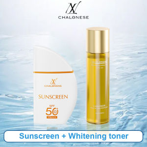 【NEW Paket】CHALONESE Paket Skincare BPOM 3pcs Sunscreen +2pcsToner Paket Glowing BPOM Paket Skincare Cream Whitening Moisturizer Sunscreen SPF50+++ Facial Wajah