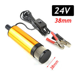 Car Electric Oil Pump DC 12V 24V For Auto Pumping Diesel Oil Water Submersible 12L / Min Fuel Transfer Pump Aluminum Alloy Shell