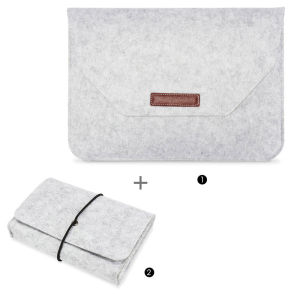 Wool Felt Laptop Bag Sleeve Cover 12 13 15 Inch for Macbook Air Pro Huawei Matebook Dell Tablet Notebook Case Pouch Bag Briefcase