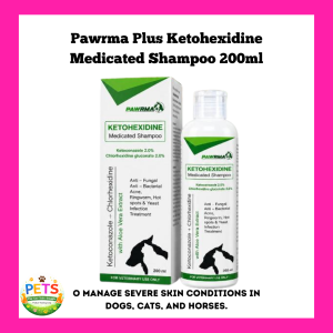 Pawrma Plus Ketohexidine Medicated Shampoo Amitraz + Medicated Shampoo Madre Cacao