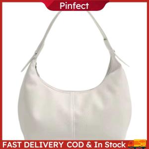 PU Handbag Purse Solid Color Armpit Bag for Women Ladies Work Travel Commuting