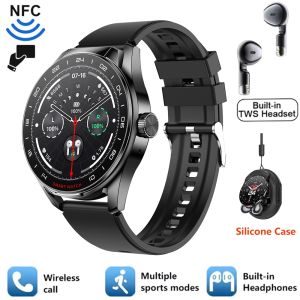 NEW Men Smart Watch TWS Headset Two In One Wireless Bluetooth Dual Earbuds Call Health Monitor Sport Music Earphone Lady Smartwatch For HUAWEI XIAOMI