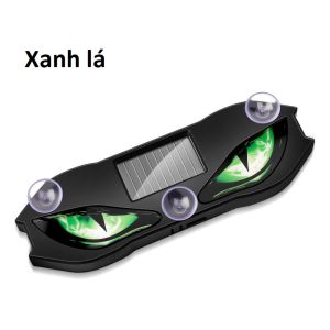 Đèn led mắt quỷ ô tô Năng lượng mặt trời dán kính trước / sau xe cảm biến rung nhiều chế độ nháy