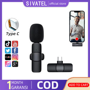 Microphone Wireless With Charging Case Lavalier Mikrofon Camera Record HP Vlog Live Streaming
