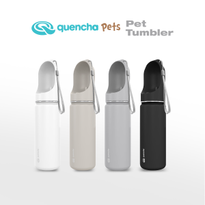 Quencha Stainless Steel Double Wall Pet Bowl Cats Dogs Rust-Resistant Non-Slip Dishwasher Safe Durable