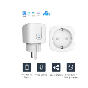 [Free shipping]Ổ Cắm Wifi thông minh Điều Khiển Từ Xa qua Tuya SmartLife Không Dây 16A 20A 220v Hẹn Giờ Chống Cháy