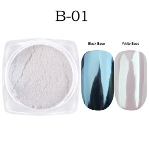 Mirror Nail Powder Dust Shimmer Mermaid Pigment Powder For Nails Glitter Shell Dust DIY Summer Nail Polish Decor