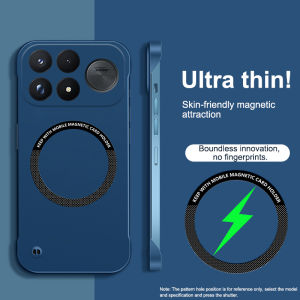 Frameless Ultra-thin Phone Shell for Xiaomi Poco F9 F8 Ultra Pro F9U F8U F9Pro 5G Case Frameless Magnetic Hard PC Wireless Charging Back Cover for POCO F9Ultra F9Pro