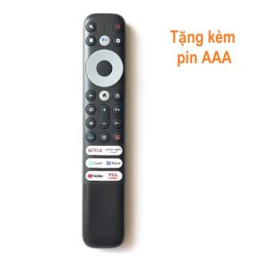 Remote Dùng Cho TV TCL Điều Khiển Tivi Bằng Giọng Nói RC902V FMR3 Smart Netflix FPT Play YouTube Tặng Kèm Pin AAA
