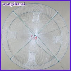 wangzhansi 1 cái bẫy mồi câu cá có thể gập lại Bẫy lưới 4 lỗ tôm hùm tôm hùm lồng nhúng 42x20cm