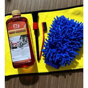Xà bông BZ nước rửa xe BZ Gloss Shampoo 1L Nước Rửa Xe BZ Xà Bông BZ Kèm Cọ Rửa Xe Và Bao Tay Rửa Xe Khăn Lau Đa Năng