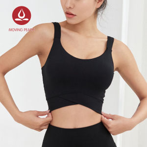 Moving Peach Yoga Push Up Tank Top For Women Sale Dry-fit Sports Vest Tops With Pads AVG