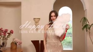 xpkQ Happy Feather Handheld Marabou Feather Fan 1920s Vintage Style Flapper Hand Fan for Costume Party and Dancing-White 9N5Q1