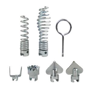 7Pcs 16mm Stainless Steel Pipeline Dredging Machine Cutter Cutting Head Set Drain Cleaner Tool for Drain Augers Set