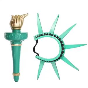 Halloween Statue of Liberty Headband Torch Festival Party Masquerade Headwear Cosplay COS Props