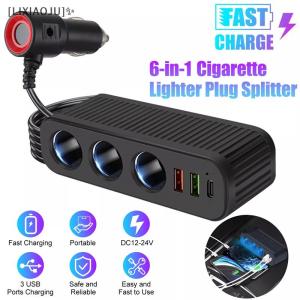 [3-Day express delivery] Car Charger For Phones 120W Plug And Play Charger Splitter Overcharge Protection Charger Adapter PD QC3.0 Car Charger