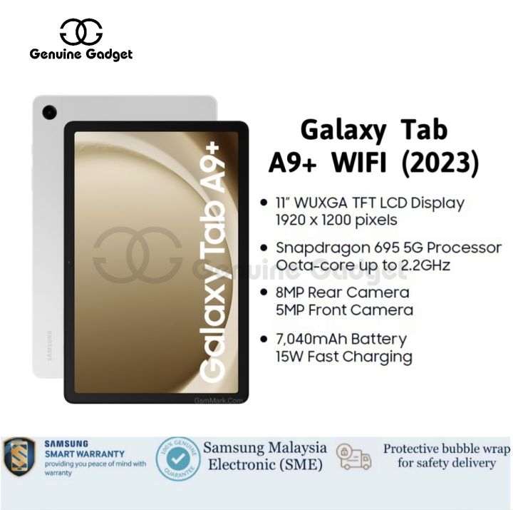 Samsung Galaxy Tab A9+ 5G, 1 color in 64GB