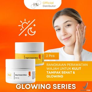 HN SKINCARE DAY CREAM GLOW + NIGHT CREAM GLOW 2IN1 SET DOUBLE GLOWING (SIANG + MALAM)