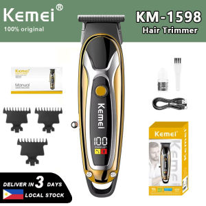 KEMEI Km-1598 Electric Beard Trimmer Hair Cutthing Machine Cordless Hair Clipper Salon Usb Powered Hair Trimmer