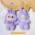 Móc khóa Gấu bông Labubu Monsters Macaron treo balo charm phụ kiện gắn balo túi xách. 