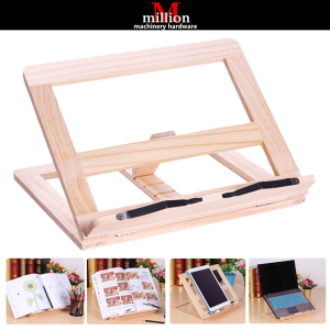 Foldable Wood Bookends Stand Cookbook Holder Reading Rack Wooden Reading Book Support Stand Holders Tablet PC Laptop Stand