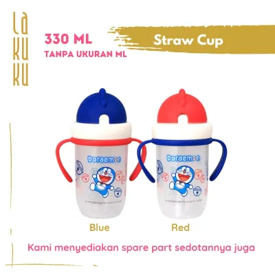 Lakuku - Botol Susu Lusty Bunny Doraemon Slim Wide Neck Straw Dot Milk Bottle