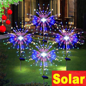 ไฟโซล่าเซลไฟประดับไฟกระพริบไฟตกแต่งต้นไม้ปลอมดอกไม้ปลอมสำหรับไฟปีใหม่ตกแต่งสวนโรงเรือนไฟพลังงานแสงอาทิตย์