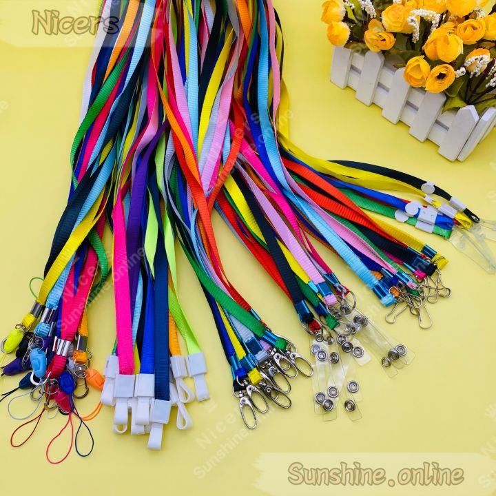 Plain Shiny Thick 10mm ID Lace Sling Holder Lanyards