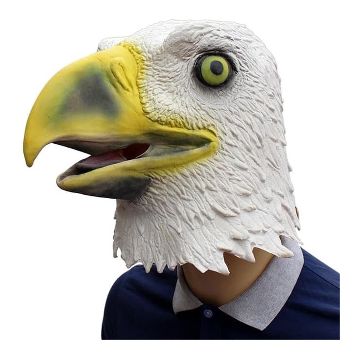 Topeng burung elang rajawali eagle latex mask halloween