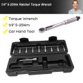【11-piece set】Adjustable Torque Wrench Torque Wrench Torque Wrench 1/4" 5-25Nm Adjustable Torque Wrench Bicycle Repair tools kit. 