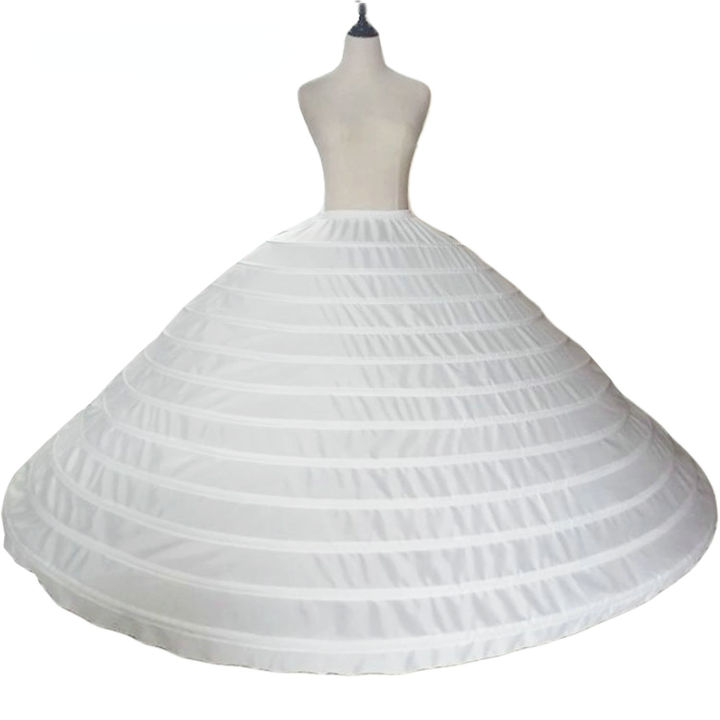 12 Hoops Puffy Big Petticoat Fluffy Underskirt for Ball Gown Wedding Dress Pageant Dress Bottom Hoop Diameter 170cm