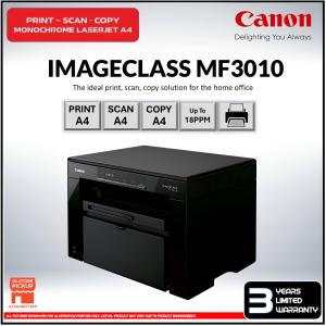 Canon imageCLASS MF3010 A4 3-in-1 Monochrome Laser Printer – High Speed Print | Home & Office Use