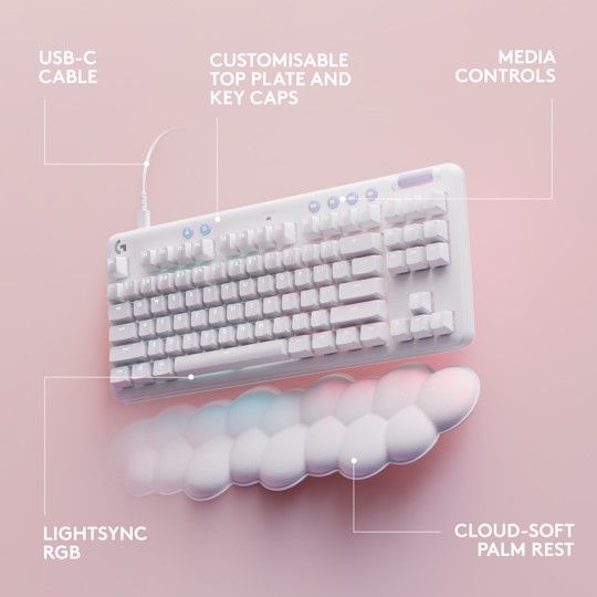 Logitech%20G713%20Wired%20Mechanical%20Gaming%20Keyboard%20with%20LIGHTSYNC%20RGB%20Lighting,%20Tactile%20Switches%20(GX%20Brown)%20and%20Keyboard%20Palm%20Rest,%20PC%20and%20Mac%20Compatible,%20White%20Mist%20-%20Image%209