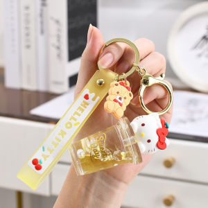 Genuine Sanrio Keychain Melody Kuromi Gift Car Styling Keychains School Bag Charm Cartoon Key Chain Ring Pendant
