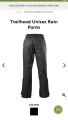 Kathmandu Trailhead unisex rain pants outdoor pants are waterproof, wearable and breathable.. 