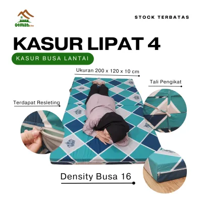 Kasur Busa Lipat 120x200 Tebal 10 cm | Matras Kasur Lantai Garansi 5 Tahun