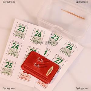 [COD] Springhooe บ้านตุ๊กตาปฏิทินฉากโมเดลบ้านตุ๊กตาเฟอร์นิเจอร์ปฏิทินตั้งโต๊ะขนาดเล็กอุปกรณ์เสริมปฏิทินขนาดเล็ก