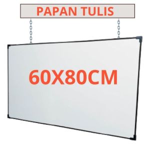 papan tulis 60 x 80 cm Papan Tulis 2 sisi model di gantung